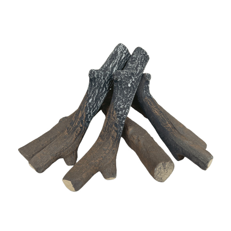 Troncos de madera cerámicos para chimeneas o estufas de gas Modelo: SUN-LMZ112