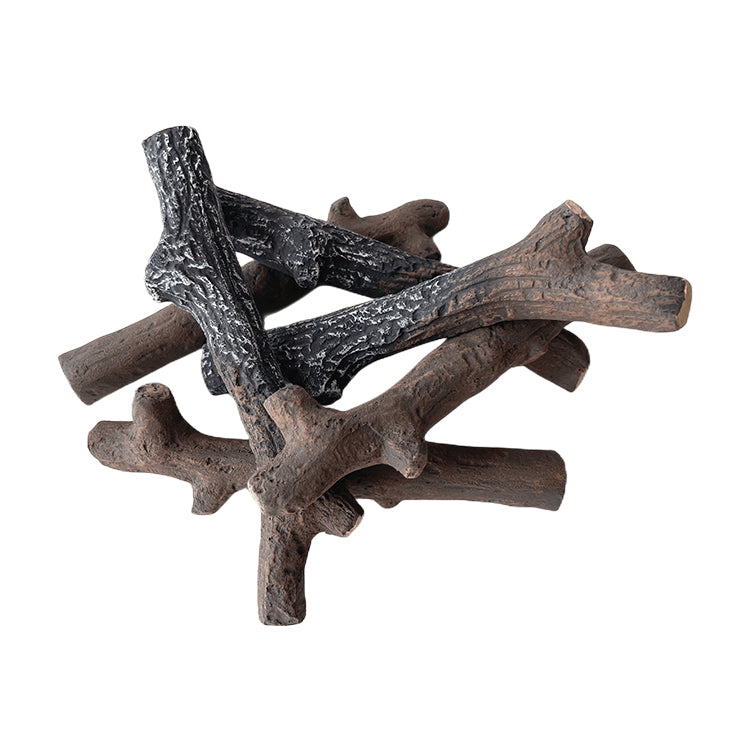 Troncos de madera cerámicos para chimeneas o estufas de gas Modelo: SUN-LMZ112