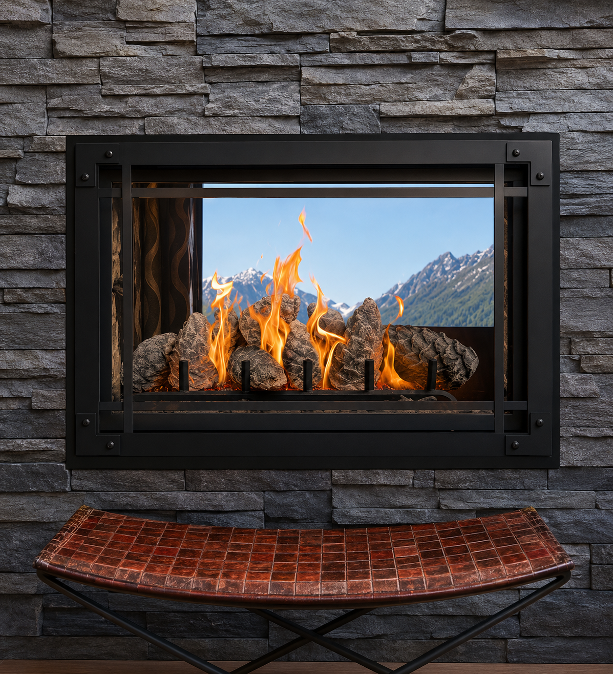 Piñas Cerámicss para Chimeneas y Estufas de Gas | Modelo SUN-LMZ040