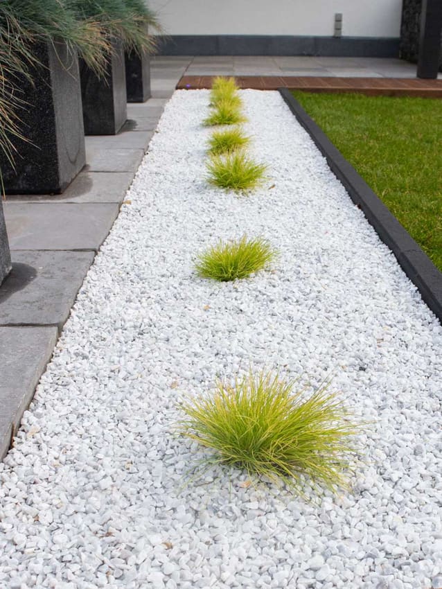 Piedra Blanca tipo Grava 8-12 mm | para Jardín, Macetas y Decoración