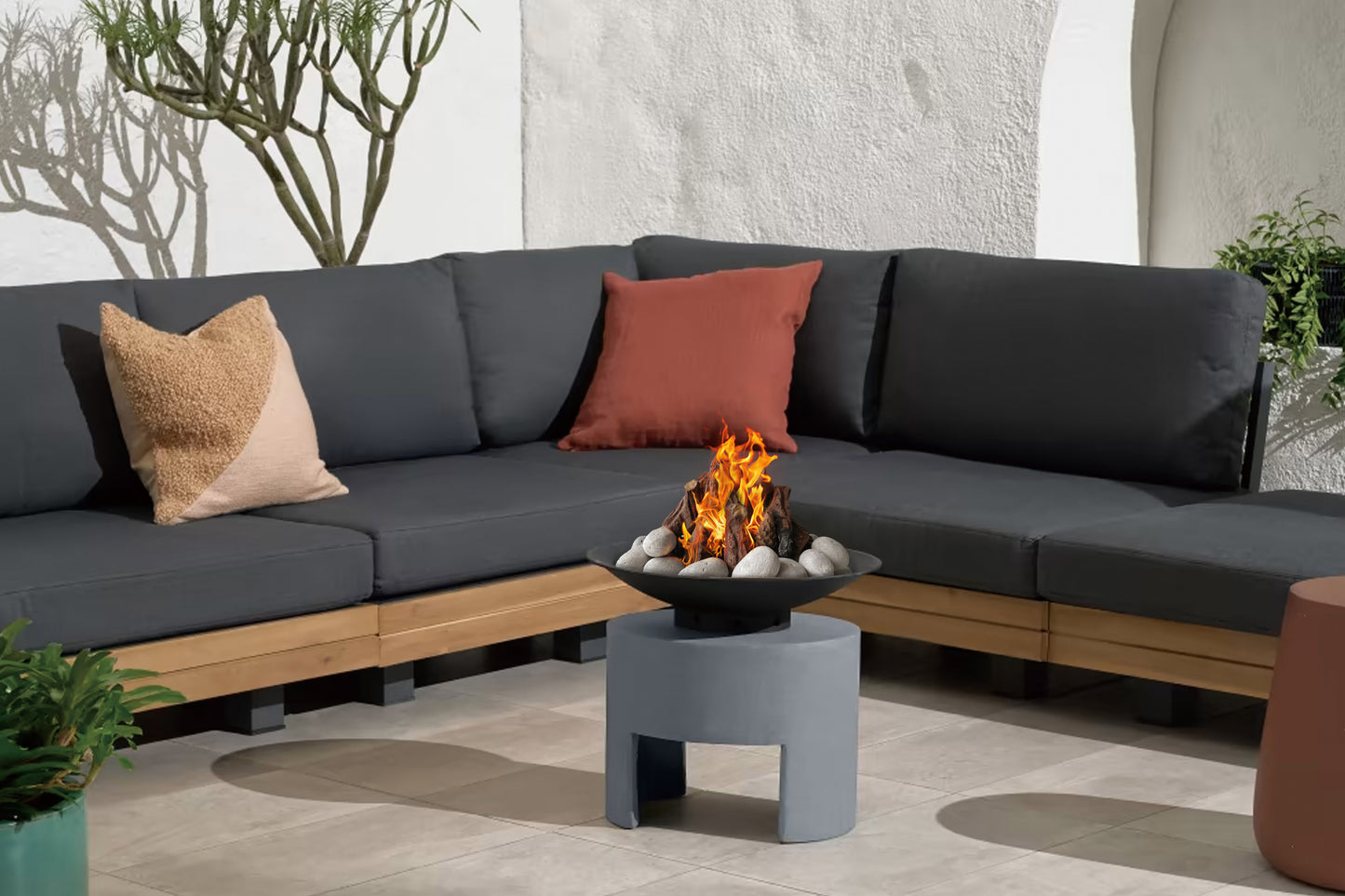 Troncos de madera cerámicos para chimeneas o estufas de gas Modelo: SUN-LMZ098-1
