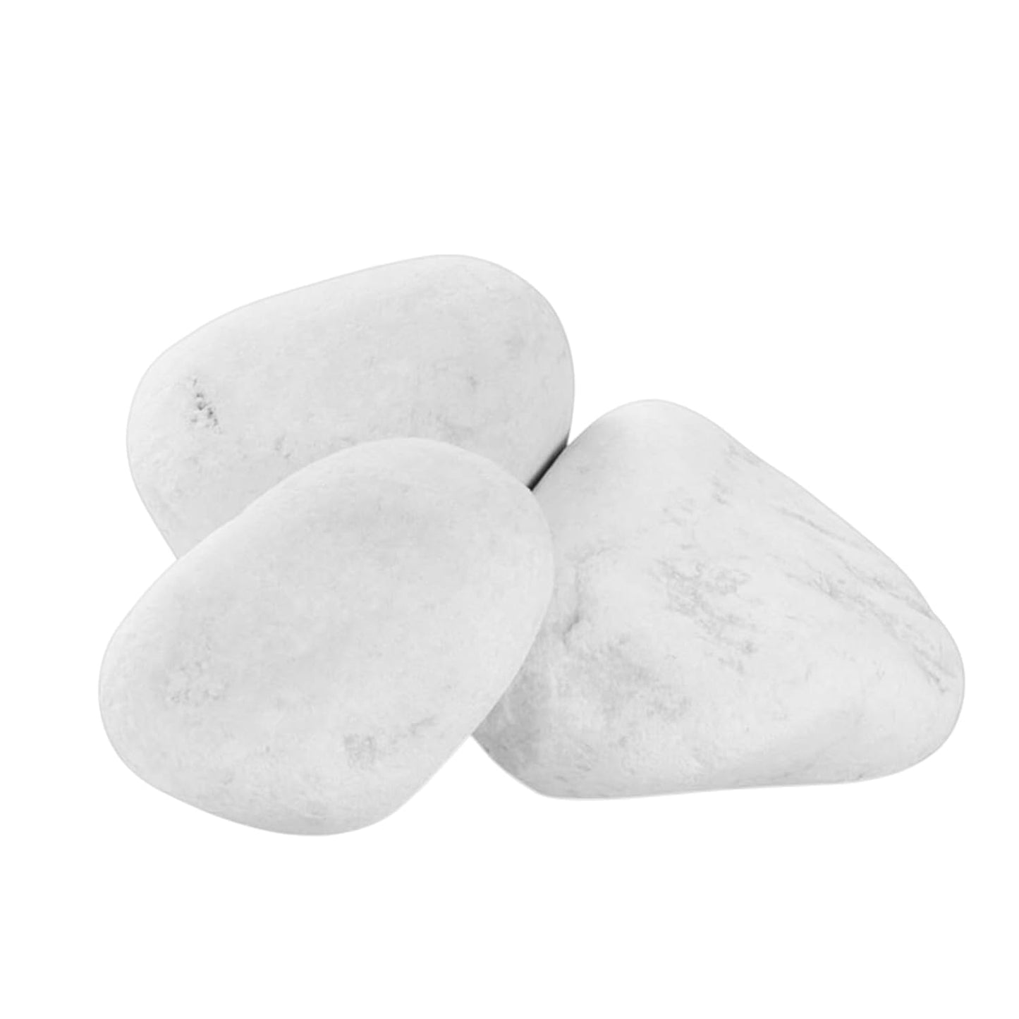 Canto Rodado Blanco Especial 40–60 mm (99%) | Piedra Decorativa para Jardín y Macetas
