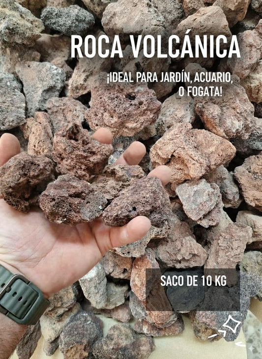 Piedra Volcánica Roja 30–45 mm | Piedra Decorativa para Jardín, Macetas y Chimeneas