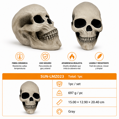 Calabera Cerámica para Chimeneas y Estufas de Gas | Modelo SUN-LMZ023