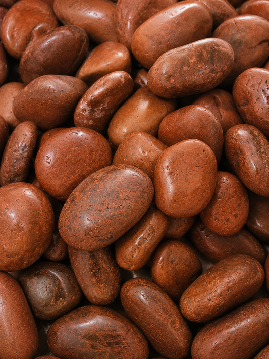 Piedras color Rojizo Decorativas high polish 30-50 mm | Para Jardín Interior y Exterior