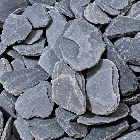 Pizarra Rodada Gris/Negra 100–150 mm | Jardín y Paisajismo