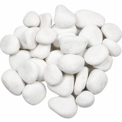 Canto Rodado Blanco Especial 99 % 20-40 mm | Piedra Decorativa para Jardín y Macetas