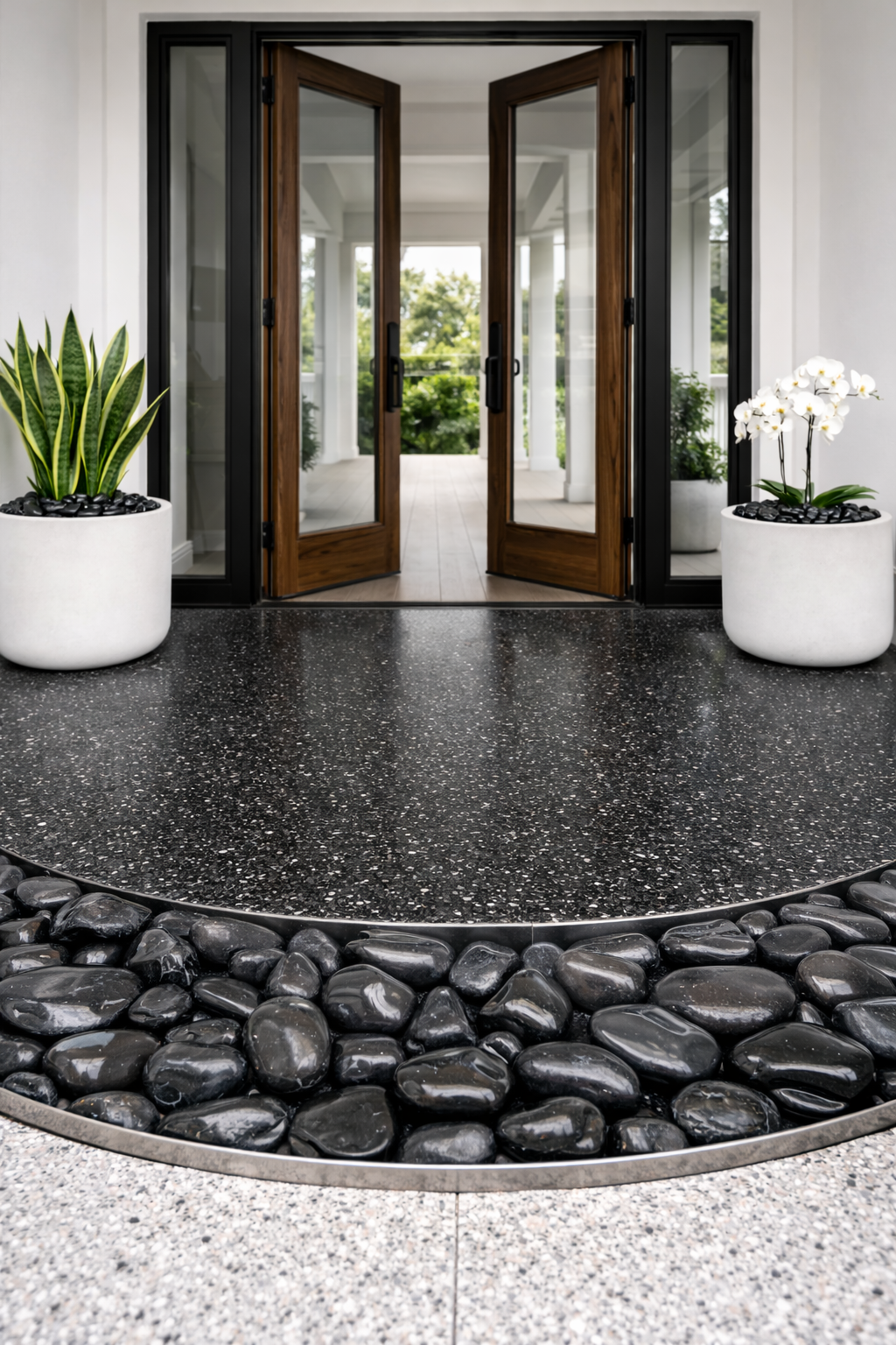 Piedras Negras Decorativas high polish | Para Jardín Interior y Exterior